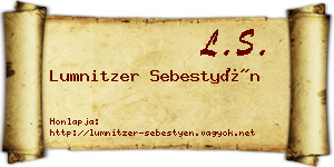 Lumnitzer Sebestyén névjegykártya